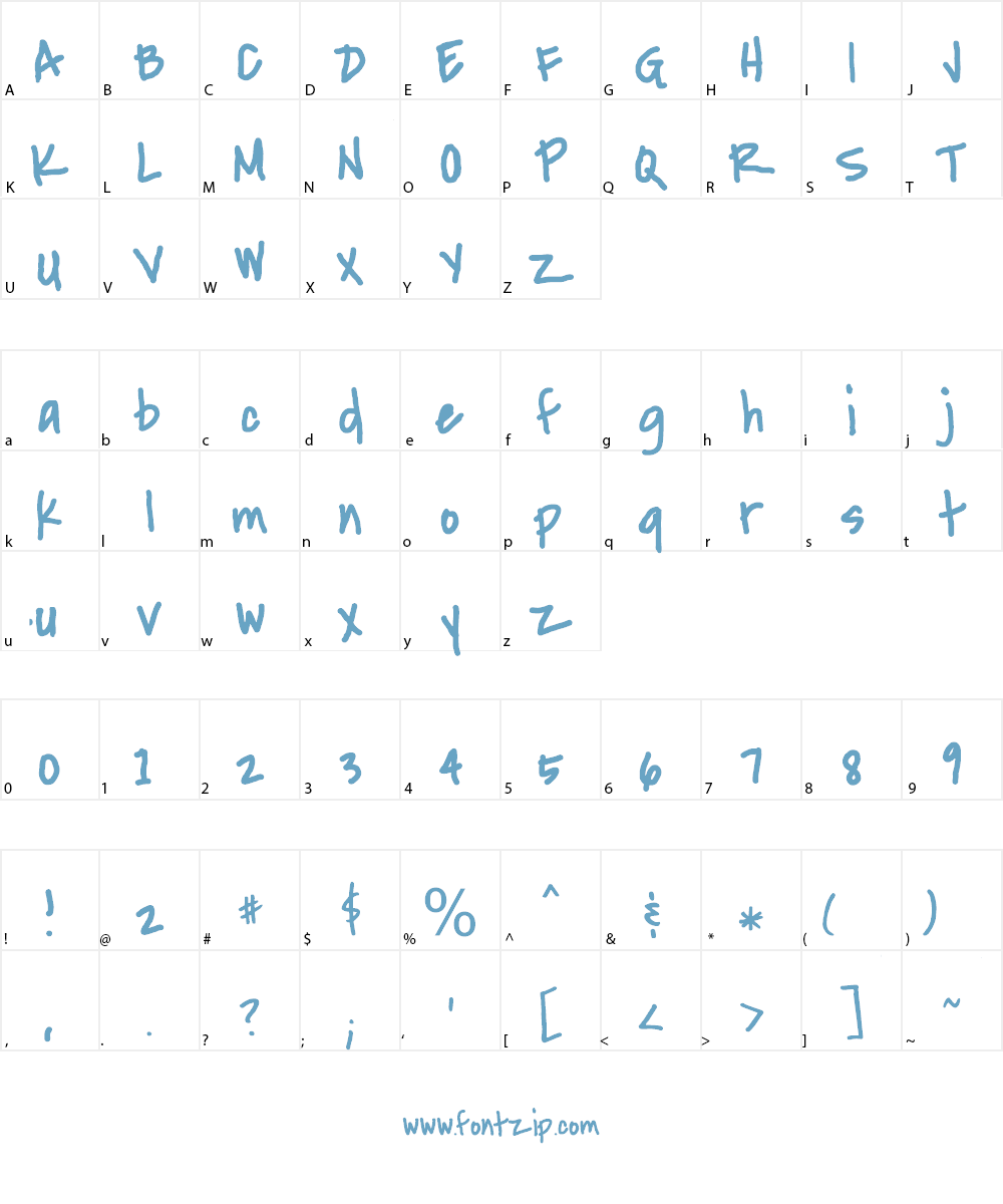 Little things Font Character